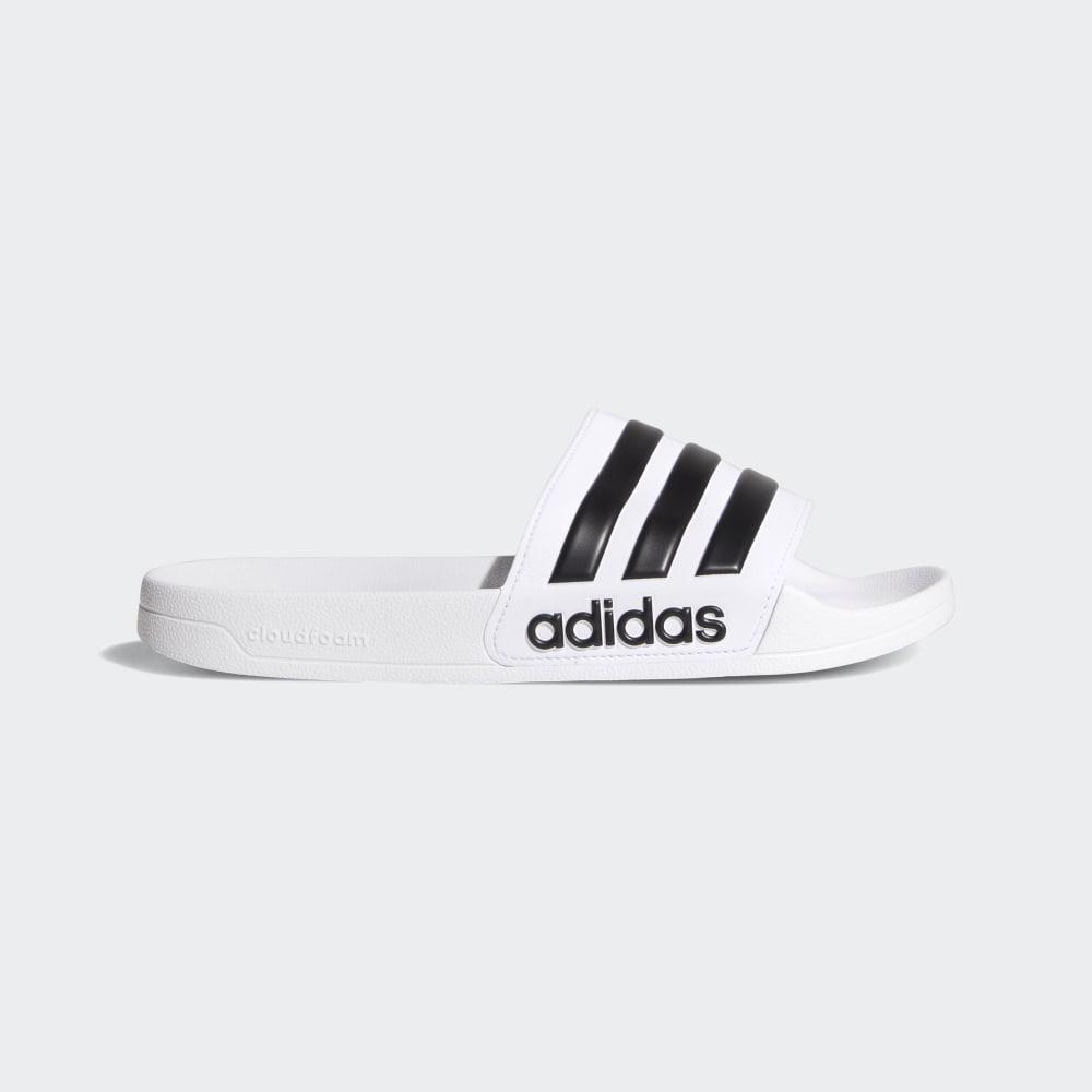Papuci Adidas Adilette Cloudfoam Barbati Romania - Albi/Negrii AQ1702